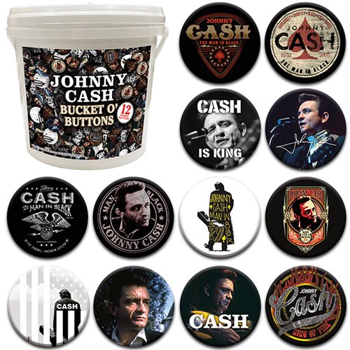 Johnny Cash 144-Piece Bucket o' Buttons