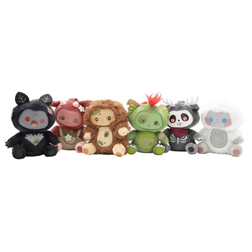 The Cryptids Blind-Box Plush Bag Clip Display of 6