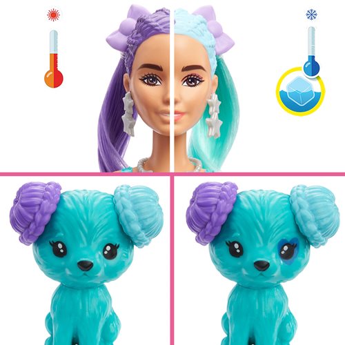 Barbie Color Reveal Glitter! Purple Hair Swaps Doll