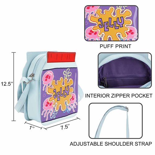 SpongeBob SquarePants Jelly Jar Shaped Crossbody Bag