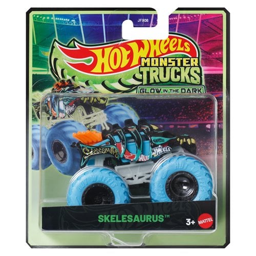 Hot Wheels Monster Trucks Glow in the Dark Vehicle 2026 Mix 3 Case of 6