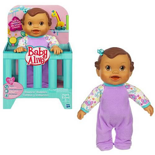 Baby Alive Bouncing Babbles Hispanic Baby Doll Not Mint