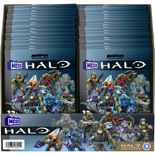 Halo Mega Construx 2024 Mix 3 Micro Figure Blind-Bag Case of 32