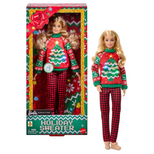 Barbie Ugly Sweater Doll with Blonde Hair