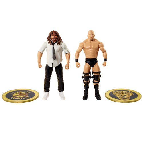 WWE Championship Showdown Series 5 Stone Cold Steve Austin vs Mankind Action Figure 2-Pack