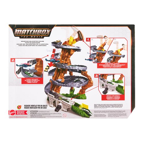 Matchbox The Movie Mountain Helicopter Escape Playset