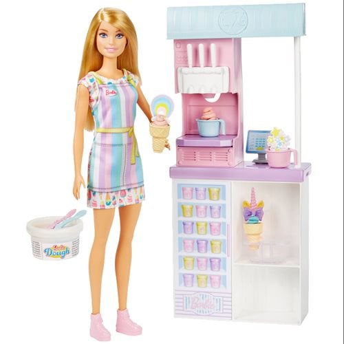 Barbie Ice Cream Shopkeeper Doll with Blonde Hair