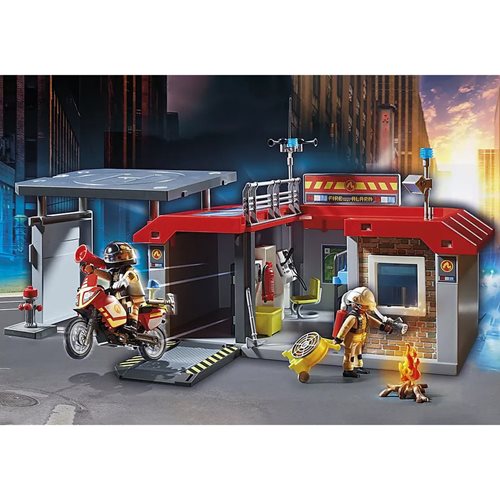 Playmobil 71193 Fire Promo Packs Fire Station Playset