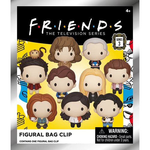 Friends Series 3 3D Figural Bag Clip Random 6-Pack