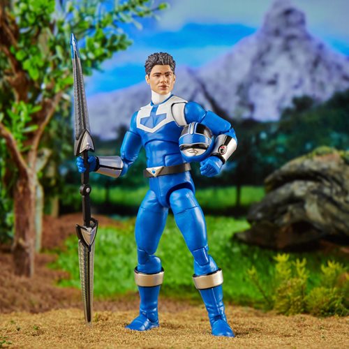 Power Rangers Lightning Collection Time Force 6-Inch Action Figure Blue Ranger and Vector Cycle