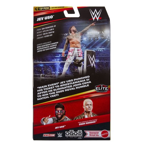 WWE Top Picks Elite Collection 2026 Jey Uso Action Figure