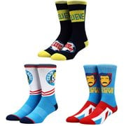 Ted Lasso Icons Crew Sock 3-Pack
