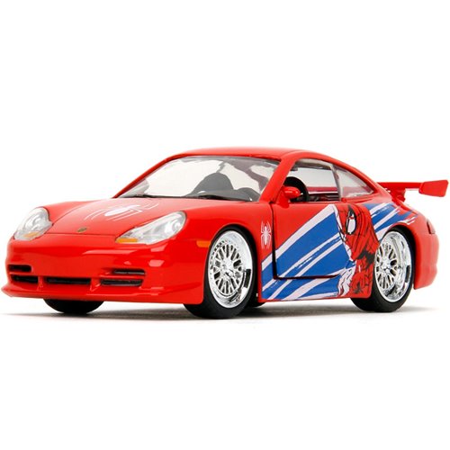 Spider-Man Porsche 911 GT3 RS 996 1:32 Scale Die-Cast Metal Vehicle