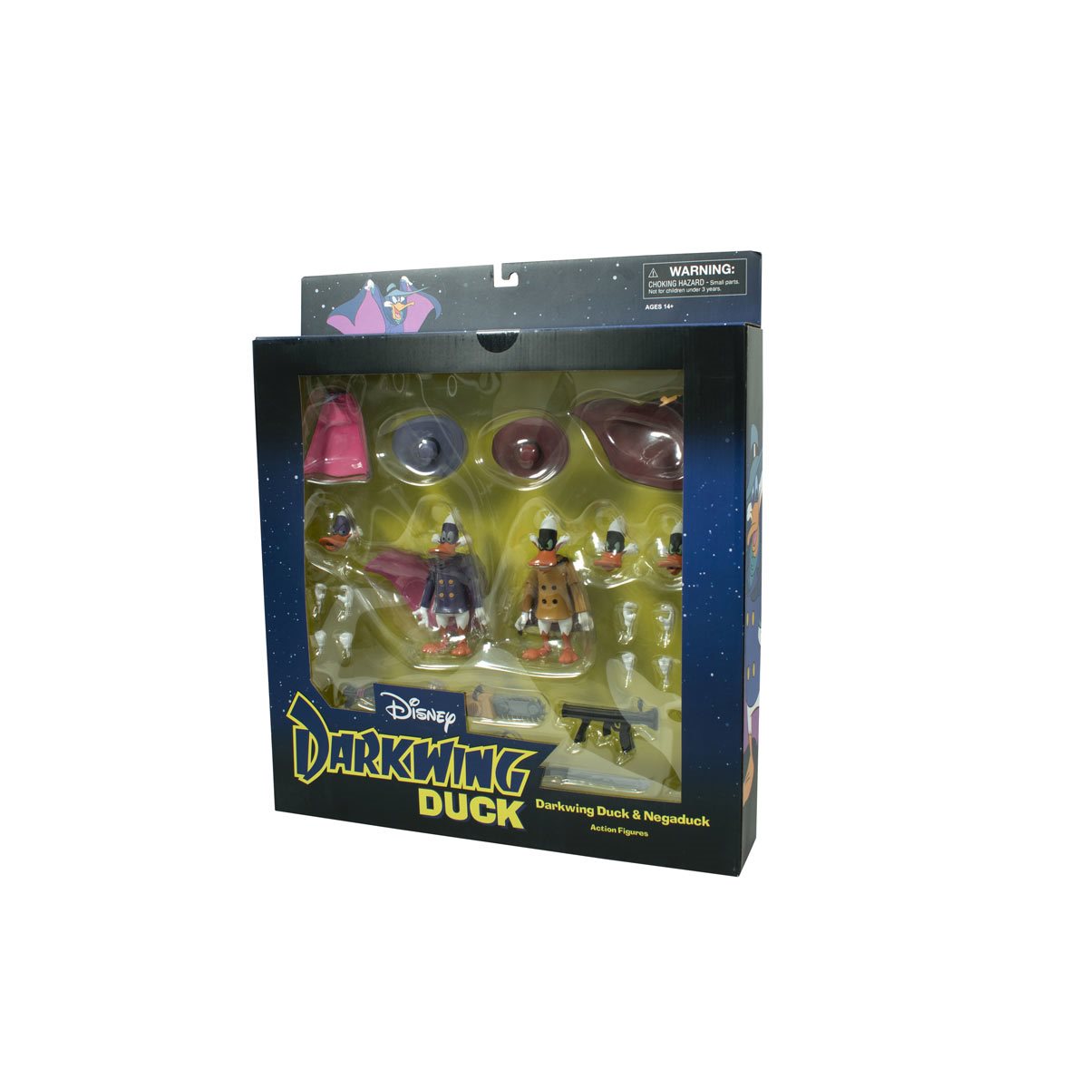 Action Figure Darkwing Duck E Negaduck – Set Deluxe Da Collezione, Figure 12,7 Cm Con Teste Intercambiabili E Accessori