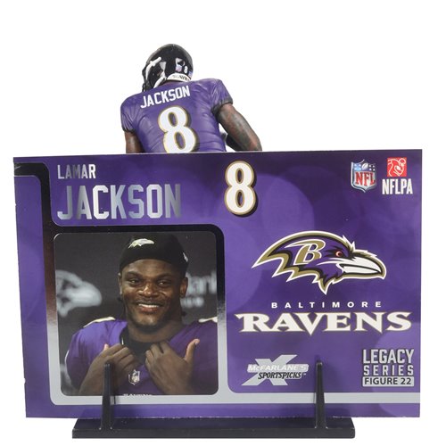 NFL SportsPicks 2024 Wave 2 Baltimore Ravens Lamar Jackson 7-Inch Scale Posed Figure