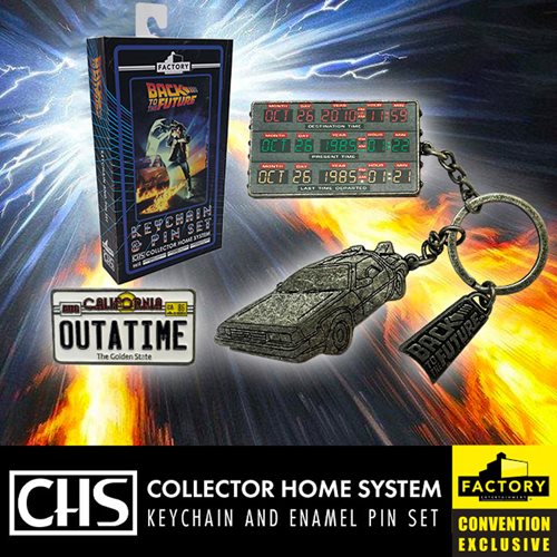 Back to the Future Key Chain and Pin Set - SDCC 2023 Exclusive