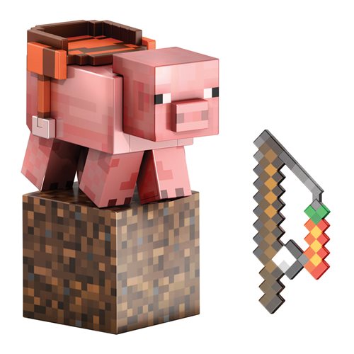 Minecraft Diamond Level Pig Action Figure