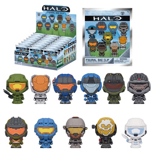 Halo Series 2 3D Foam Bag Clip Random 6-Pack