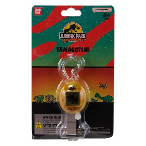 Jurassic World x Tamagotchi Nano Dinosaur Amber Version