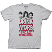 Workaholics Drink More Feel Better Charcoal Gray T-Shirt