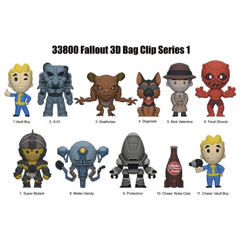 Fallout 3D Foam Bag Clip Random 6-Pack