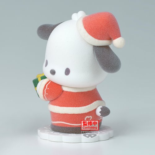 Sanrio Pochacco Santa Version Fluffy Puffy Mini-Figure