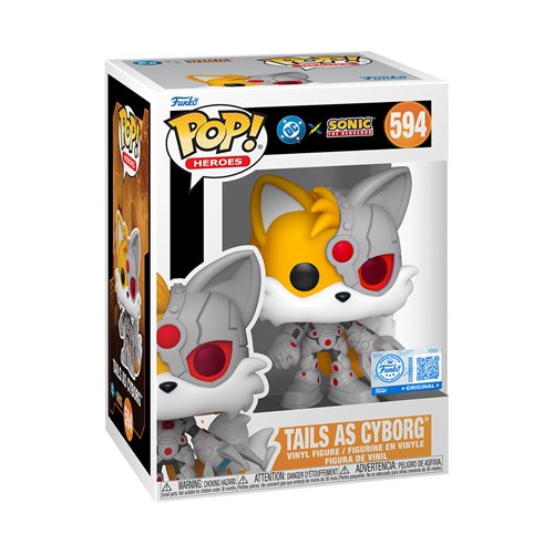 Justice League x Sonic the Hedgehog Tails as Cyborg Funko Pop! Vinyl Figure