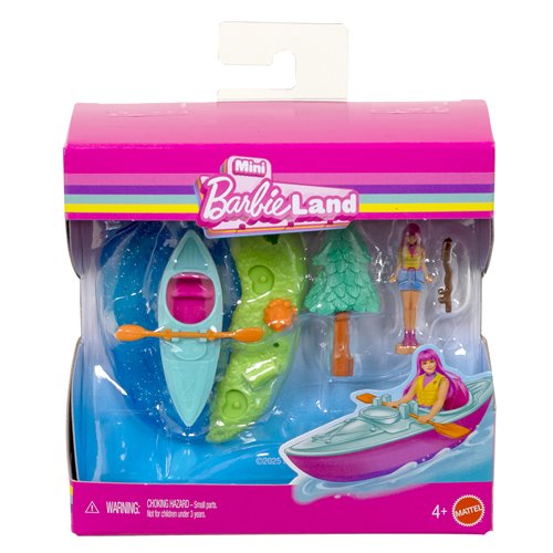 Mini BarbieLand Doll and Playset Display Case of 8