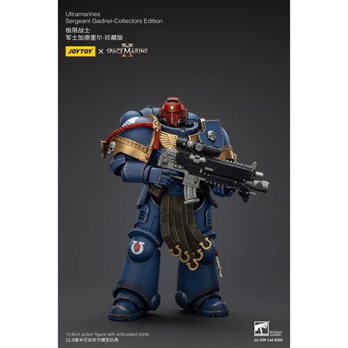 Joy Toy Warhammer Space Marine II Ultramarines Sergeant Gadriel Collectors Edition 1:18 Scale Action