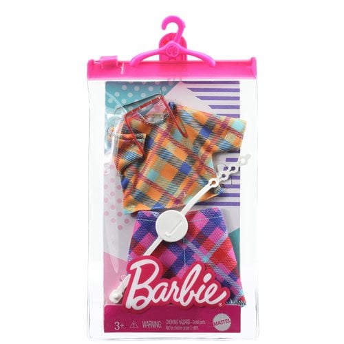 Barbie Complete Look Mixed Plaid Top with Skirt Fashion Pack