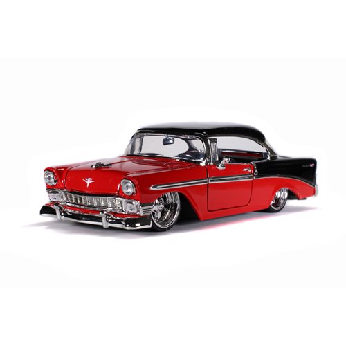 Bigtime Muscle 1956 Chevy Bel Air Red 1:24 Scale Die-Cast Metal Vehicle