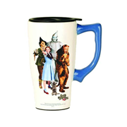 The Wizard of Oz Cast Photo White Travel Mug with Handle