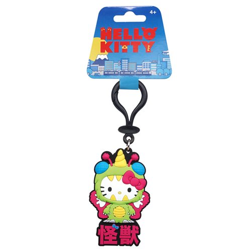 Hello Kitty Sky Kaiju Soft Touch PVC Bag Clip