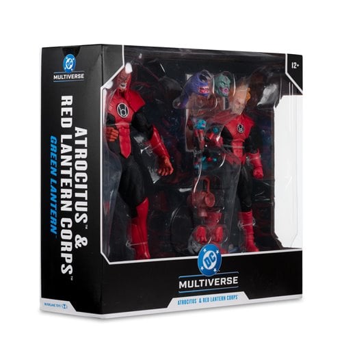 DC Multiverse Atrocitus Megafig and Red Lantern Corps Green Lantern 7-Inch Scale Action Figure 2-Pac