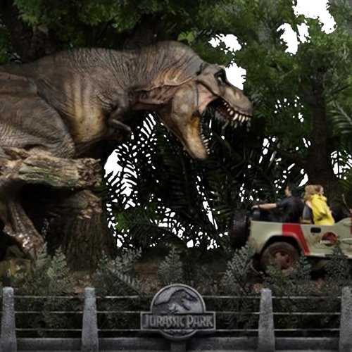 Jurassic Park T-Rex Chase 1:20 Demi Art Scale Limited Edition Statue