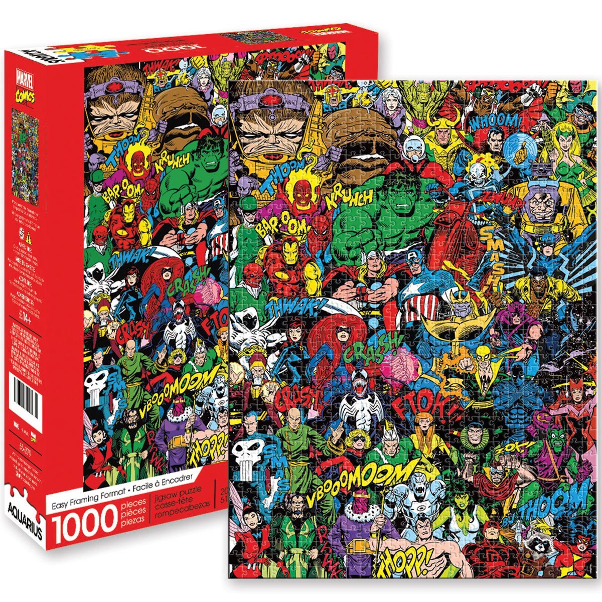Marvel Retro 1,000-Piece Puzzle - Entertainment Earth