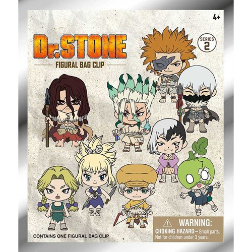 Dr. Stone Series 2 3D Foam Bag Clip Display Case of 24