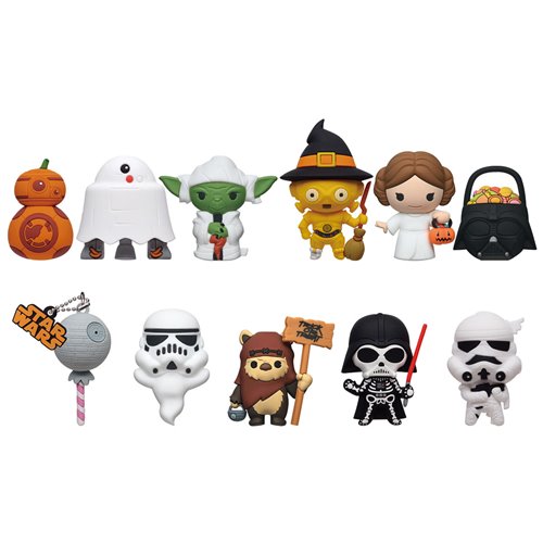 Star Wars Halloween 3D Foam Bag Clip Random 6-Pack
