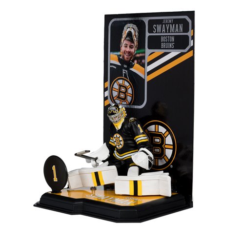 NHL SportsPicks Boston Bruins Jeremy Swayman 7-Inch Posed Figure