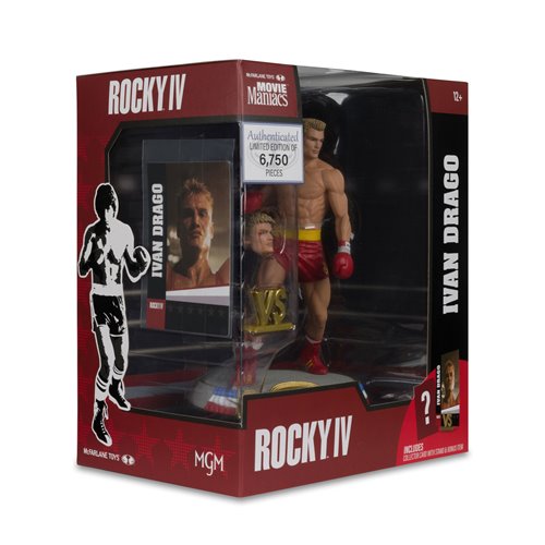 Movie Maniacs Rocky Wave 3 Ivan Drago Rocky IV 6-Inch Scale Posed Figure