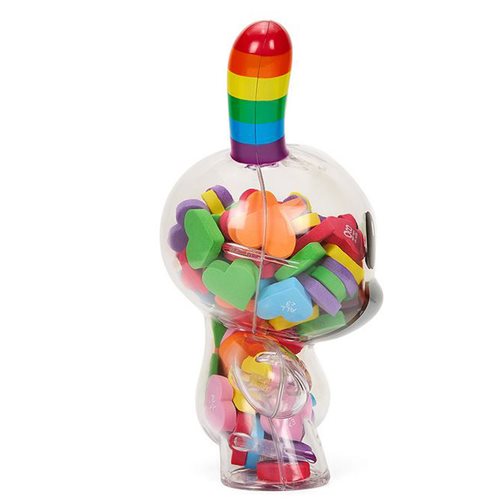 Kidrobot x NOH8 "All <3 NOH8" 8-Inch Rainbow Clear Shell Dunny Filled with Hearts