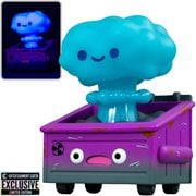 Lil Nuclear Dumpster Fire Biohazard Blue Variant Vinyl Figure - Entertainment Earth Exclusive