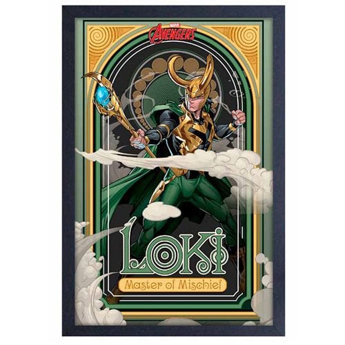 Avengers Loki Master of Mischief Framed Art Print