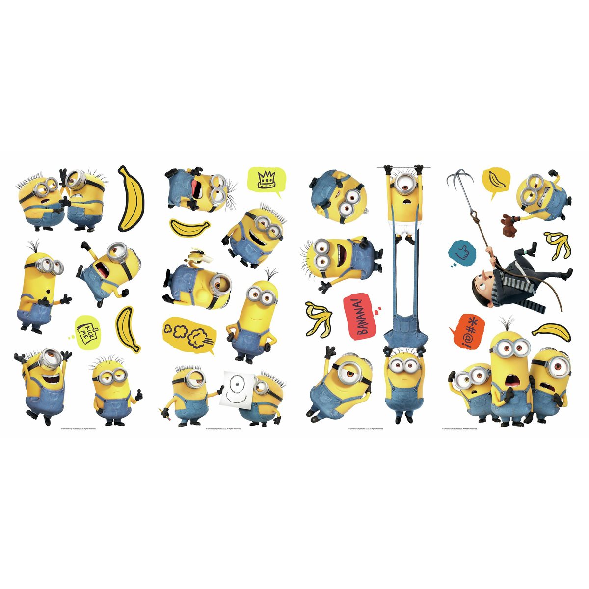 Despicable Me - Minions 2 Giant Wall Decals