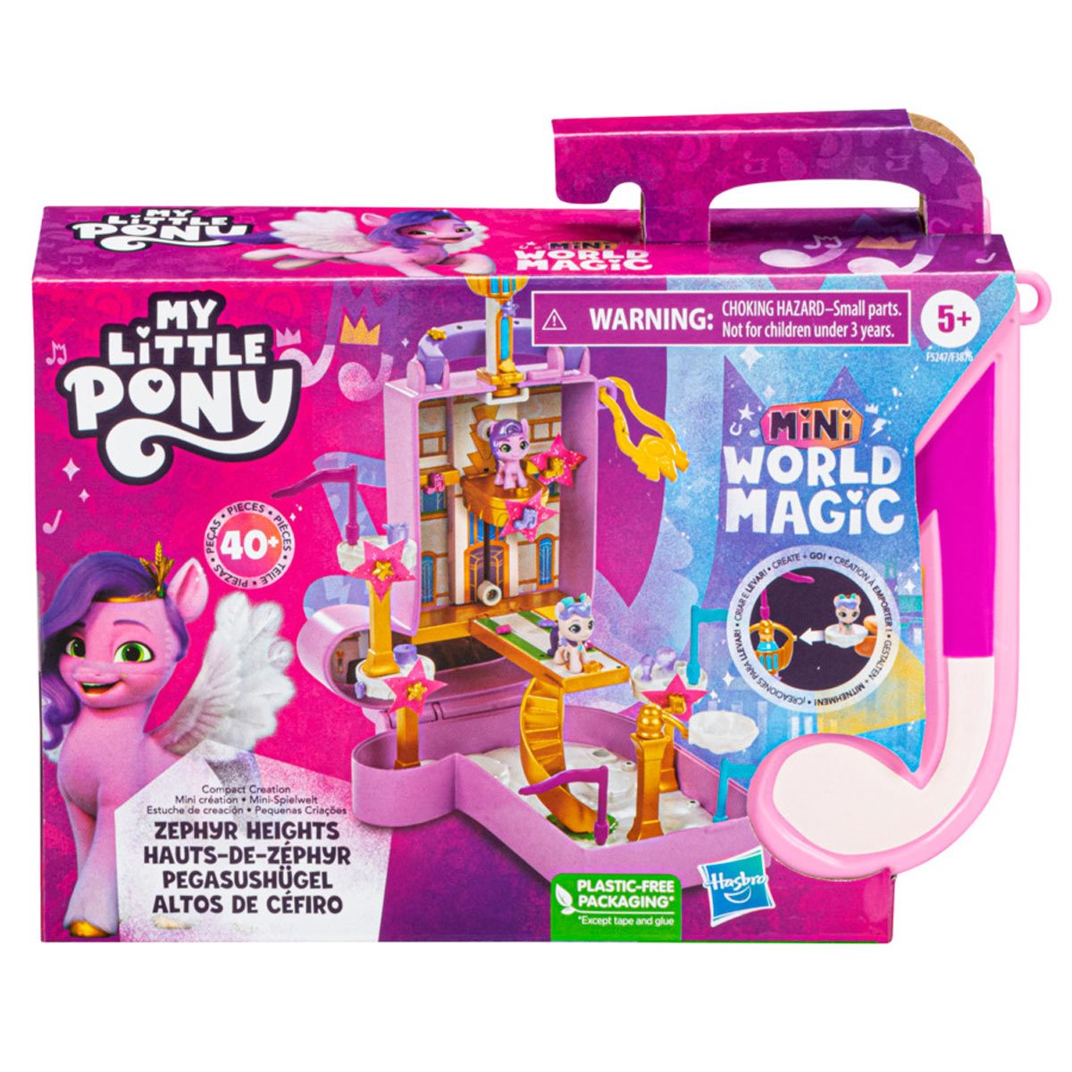 My Little Pony Mini World Magic Epic Crystal Brighthouse Toy, Buildable  Playset with 5 Collectible Figures, for Kids Ages 5 and Up