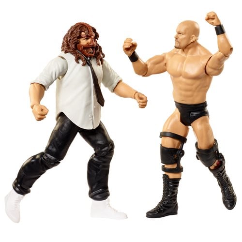 WWE Championship Showdown Series 5 Stone Cold Steve Austin vs Mankind Action Figure 2-Pack