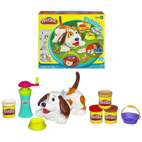 play doh puppies playset