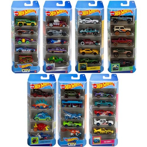 Hot Wheels 5-Car Pack (Assortment, Styles Vary) by Mattel Brands