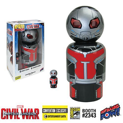 Captain America: Civil War Ant-Man and Giant Man Pin Mate Wooden Figure Set of 2 - Convention Exclus