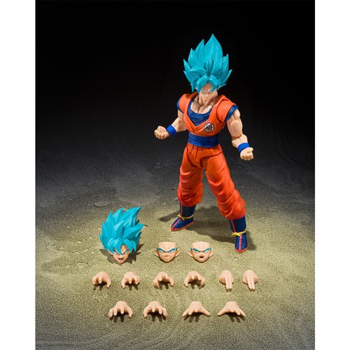 Dragon Ball Super Saiyan God Super Saiyan Son Goku Blue Power Transcending Limits S.H.Figuarts Actio